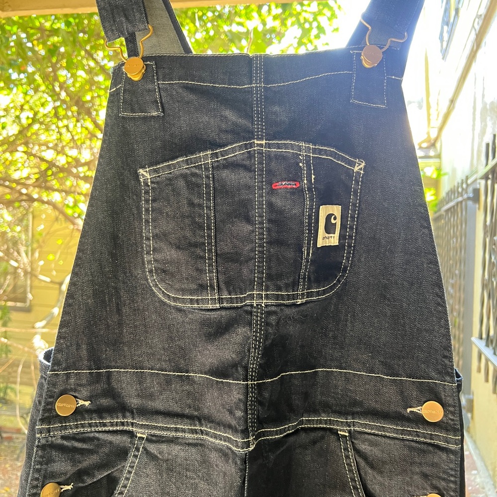 Carhartt Women’s Dark Blue Denim Overalls